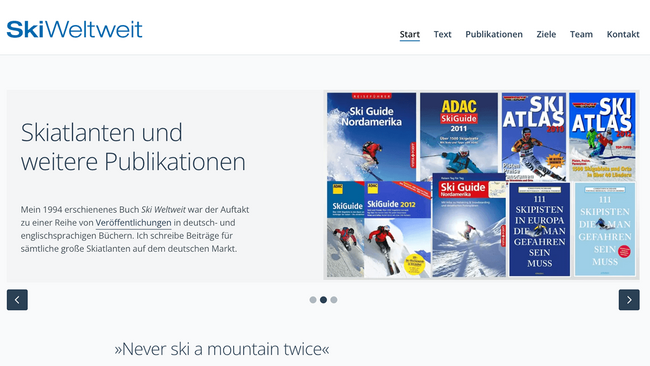 Ski-Weltweit Website