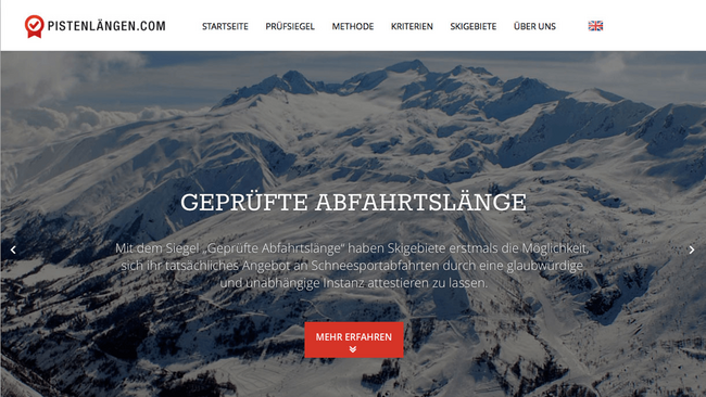 Pistenlängen Website